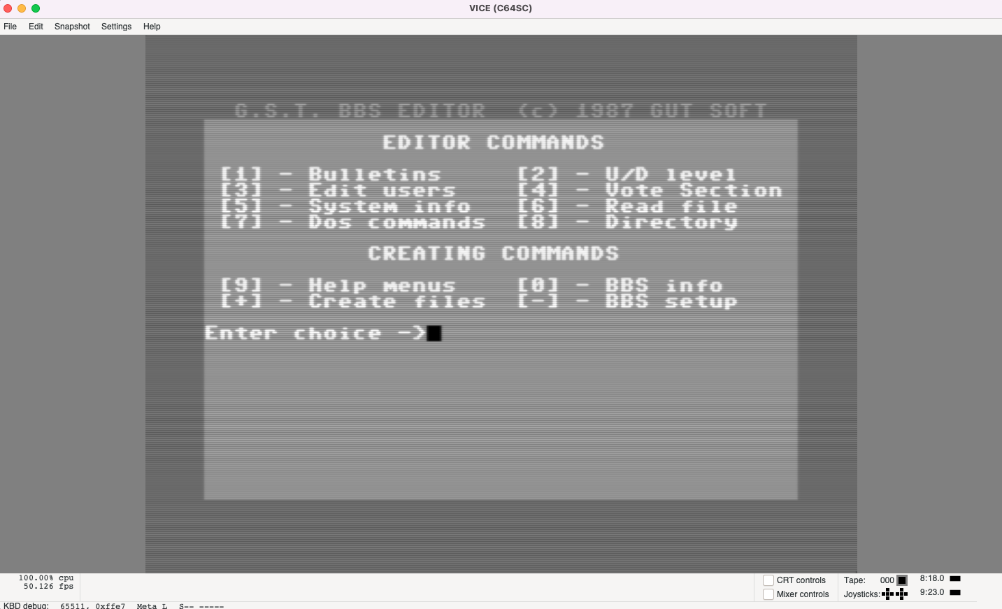 Simple BBS in a Commodore Emulator - Adam Whitney