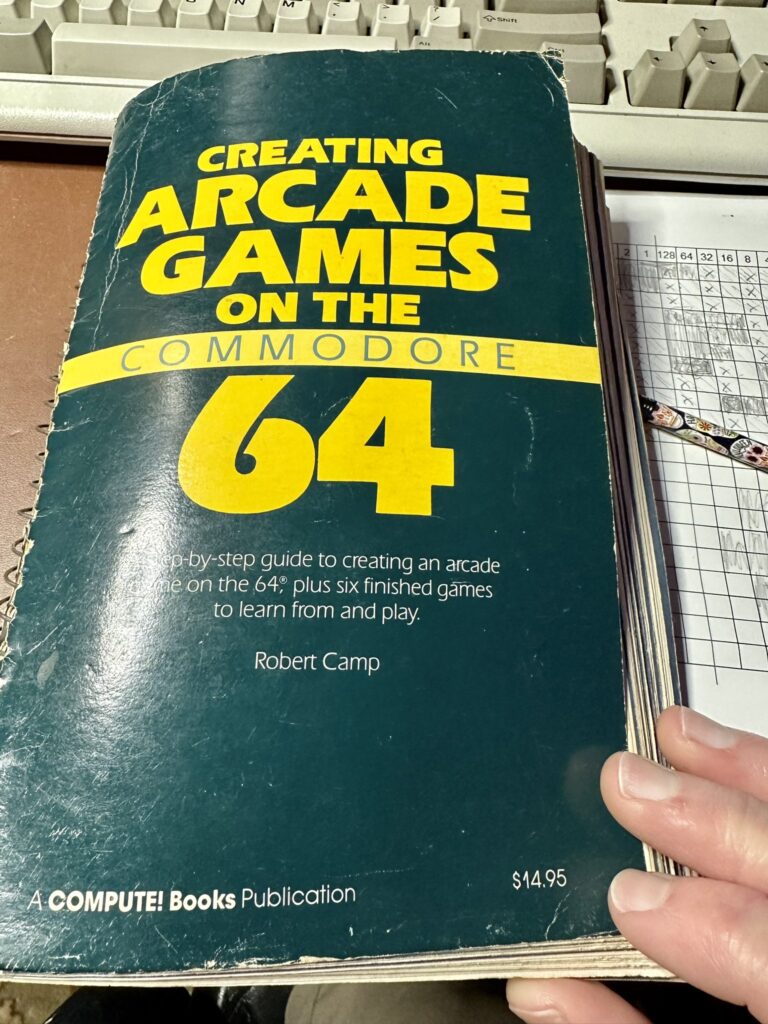 My book for programming retro video games in Commodore BASIC.
